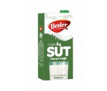 Besler Süt Yarım Yağlı 1lt
